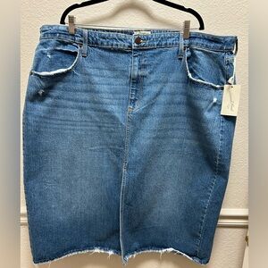 Universal thread distressed denim skirt sz 24